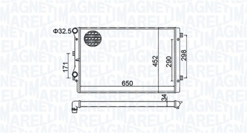 Radiator motor (Automat/Manual) potrivit AUDI A3, TT; SEAT ALTEA XL, LEON; SKODA OCTAVIA II, SUPERB II, YETI; VW BEETLE, CADDY III, CADDY III/MINIVAN, CC B7, EOS, GOLF PLUS V, GOLF V 1.4-2.0