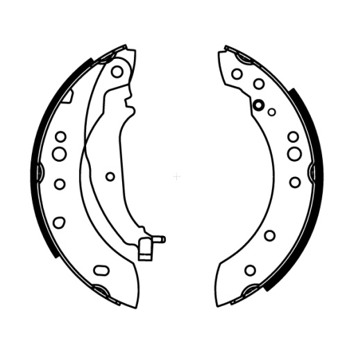 Sabot frana potrivit MITSUBISHI COLT CZC VI, COLT VI; SMART FORFOUR 1.1-1.5D 01.04-06.12