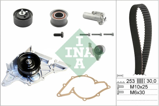 Set pompa apa + curea dintata potrivit AUDI A4 B5, A4 B6, A6 C4, A6 C5, A8 D2; SKODA SUPERB I; VW PASSAT B5, PASSAT B5.5 2.4/2.7/2.8 06.94-03.08