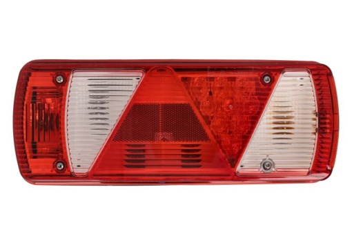 Stop spate dreapta ECOPOINT II (LED/P21W/PY21W/R10W, 24V, cu intermitent, cu far de ceață, lumina de marșarier, cu stop, lumină de parcare, reflector triunghiular conector: ASS2 7PIN)