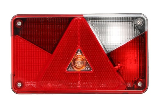 Stop spate dreapta MULTIPOINT V (12V, cu intermitent, cu lumina stop, lumini parcare, cu lumina placuta inmatriculare, reflector triunghiular)
