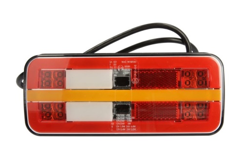 Stop spate stanga/dreapta (LED, 12/24V, cu intermitent, cu lumini ceata, lumina de marșarier, cu stop, lumina de parcare, reflector, indicator dinamic, lungime cablu: 0,2m)