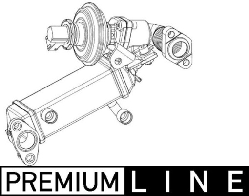 Supapa EGR (modul cu racitor) potrivit BMW 1 (E81), 1 (E82), 1 (E87), 1 (E88), 3 (E90), 3 (E91) 2.0D 06.04-12.13