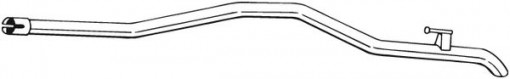 Teava esapament Spate potrivit MERCEDES SPRINTER 3,5-T (B906), SPRINTER 3-T (B906), SPRINTER 4,6-T (B906), SPRINTER 5-T (B906); VW CRAFTER 30-35, CRAFTER 30-50 2.0D-3.0D 04.06-
