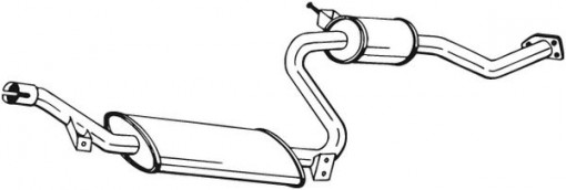 Toba esapament intermediara potrivit VOLVO S40 I, V40 1.9/1.9D/2.0 05.97-06.04