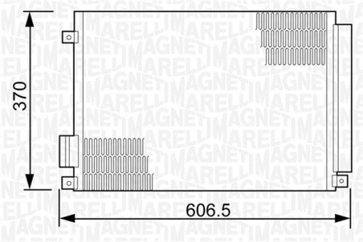 Condensator climatizare potrivit FIAT 500 1.2,1.3 D Multijet, de 1,4 / Număr OE 51786211