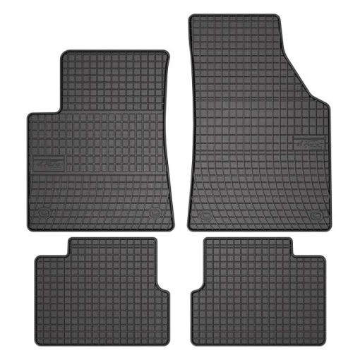 Covoras podea cauciuc FROGUM Rubber, 4 buc BASIC, fata/spate, set, culoare negru, potrivit JEEP CHEROKEE 11.13-, SUV