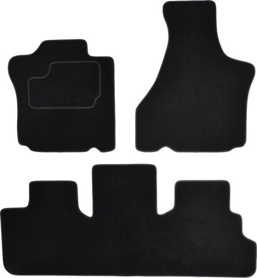 Covoras podea cauciuc MAMMOOTH Velours, 4 buc., fata/spate, set, culoare negru, potrivit CHRYSLER VOYAGER IV 02.00-12.08, Delivery van, lung