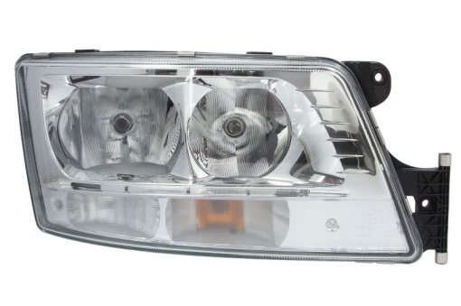 Far dreapta (2*H7/2*LED/PY21W, manual, cu lumina de zi, culoare insert: crom platinat, culoare indicator: transparent) potrivit MAN TGX I 09.16-09.21