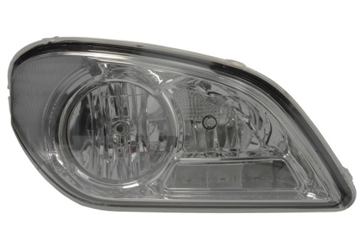 Far dreapta (H15/H7/LED/W5W, automatic, cu lumina de zi, culoare insert: crom platinat, culoare indicator: transparent) potrivit MERCEDES CITARO (O 530) 05.99-