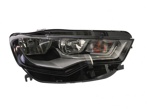 Far Dreapta (halogen, H15/H7/PY21W/W5W, electric, cu motor, bec, culoare insertie: cromat, culoare semnalizator: transparent) potrivit AUDI A6 ALLROAD C7, A6 C7