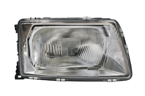 Far fata Dreapta (H4, manual, fara motoras, culoare insert: cromat) potrivit AUDI 100 C3, 200 C3 01.82-12.90