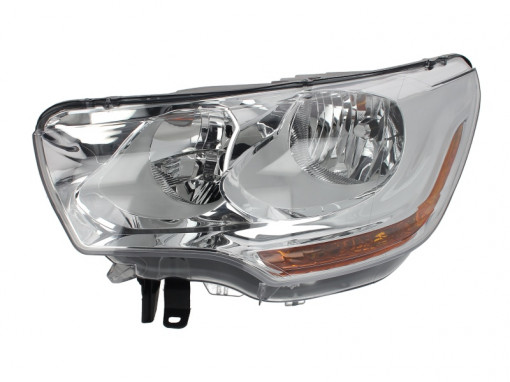 Far stanga (H1/H7, reglaj electric, cu motoras, 9 pin, fundal cromat) CITROEN C4, DS4 2009-2015