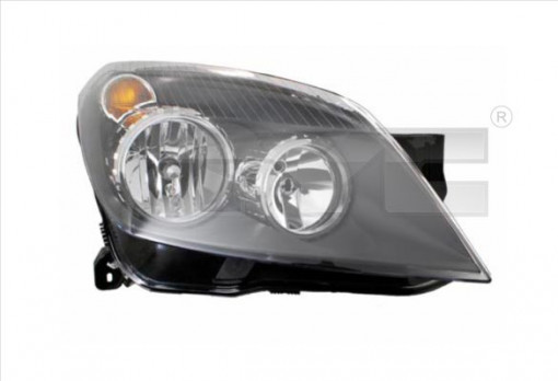 Far stanga (H1/H7, reglaj electric, cu motoras, fundal negru) OPEL ASTRA H, ASTRA H GTC 2004-2007