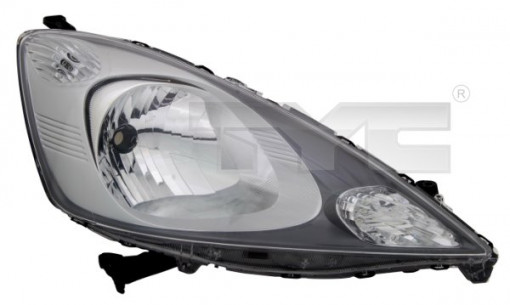Far Stanga (H4, electric, fara motoras, culoare insertie: negru) potrivit HONDA JAZZ III