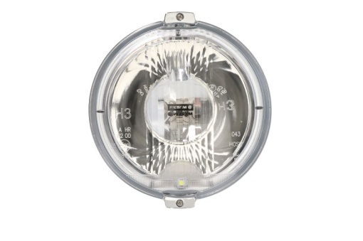 Far universal stanga/dreapta (faza lunga, H3/LED, 24V, diametru 183mm, alb, plastic, crom, lumini pozitie, lungime cablu: 150mm)