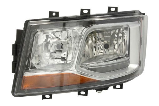 Fat stanga (2*H7/H21W/LED, manual, cu lumina de zi, culoare insert: crom platinat) potrivit SCANIA G II, L, P II, R II, S 06.17-