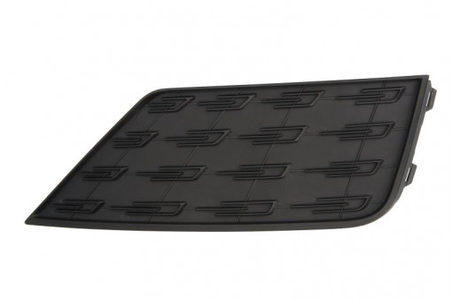 Grila bara fata Dreapta fara orificiu halogen, plastic, negru potrivit SEAT LEON, LEON SC, LEON ST, LEON ST/combi 09.12-08.20