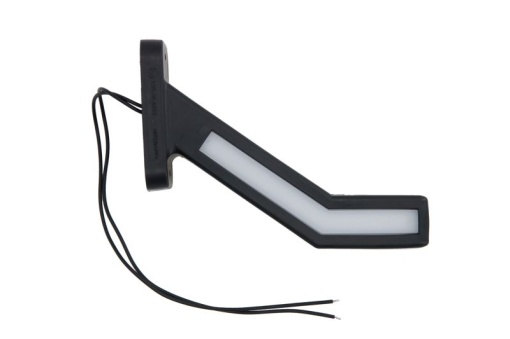 Lumina clarificare dreapta, rosu/alb, LED, suprafata, lungime cablu 240mm, cu cuier, cu brat lung, 12/24V