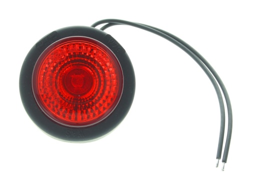 Lumina clarificare lumini stanga/dreapta, forma: rotund, rosu, LED, 12/24V