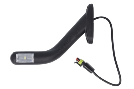 Lumina delimitare dreapta, forma: oval, portocaliu/rosu/alb, LED lungime cablu 300mm, pe brațul lung, 12/24V (conector: SUPERSEAL 2PIN)