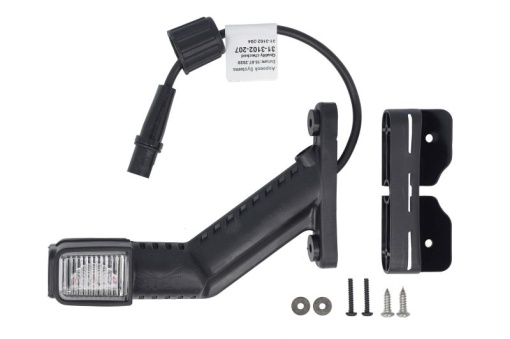 Lumina delimitare dreapta; SUPERPOINT IV, portocaliu/rosu/alb, LED, pe brațul lung, 12/24V
