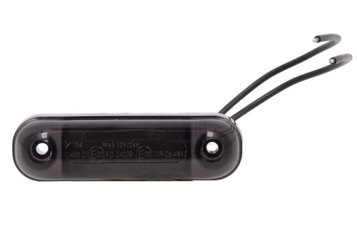 Lumina delimitare stanga/dreapta, forma: oval, fumuriu/alb, LED, inaltime 24mm; latime 84mm; adancime 25mm lungime cablu 240mm, 12/24V (IP6K9K)