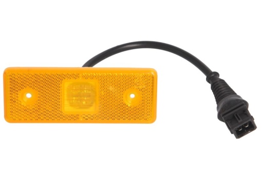 Lumina delimitare stanga/dreapta, portocaliu, LED, inaltime 41mm; latime 110mm; adancime 7mm lungime cablu 220mm, fara prindere, 24V (cu fire, conector: AMP 2PIN) potrivit MERCEDES TOURINO (O 510) 01.96-