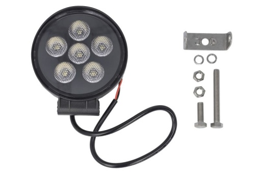 Lumina lucru (LED, 12/24/30V, 15W, 1200lm, numar diode: 6x3W, inaltime: 127mm, adancime: 50mm, diametru: 115mm, lungime cablu: 0,45m, lumina dispersata)