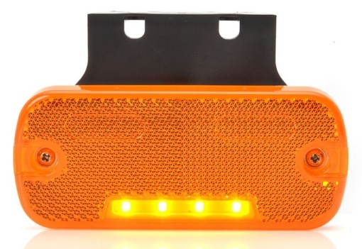 Lumini clarificare stanga/dreapta, portocaliu, LED, lungime cablu 500mm, 12/24V (cu clemă pentru fir plat, conector: CLICK-IN/JAEGER)