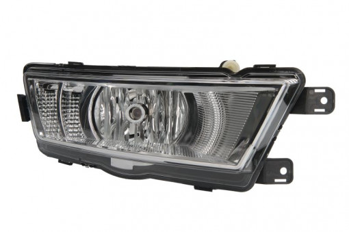 Proiector ceata Dreapta (H8/LED, cromat; cu lumini de zi) potrivit SKODA RAPID 07.12-12.18