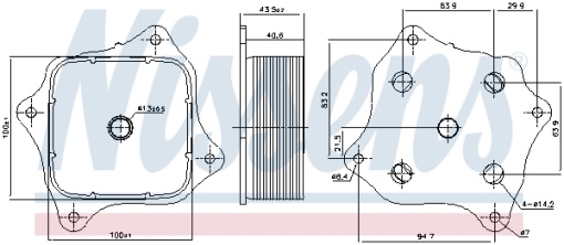 Radiator ulei potrivit HONDA CIVIC IX, CIVIC X, CR-V IV, HR-V 1.6D 02.13-