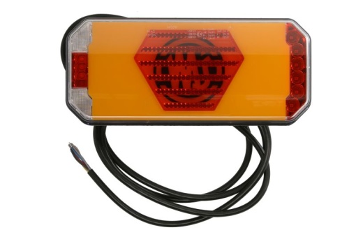 Stop spate dreapta (LED, 12/24V, cu intermitent, cu lumina de ceata, lumina de marșarier, cu lumina stop, lumini parcare, cu lumina placuta inmatriculare, reflector, lungimea cablu : 2m)