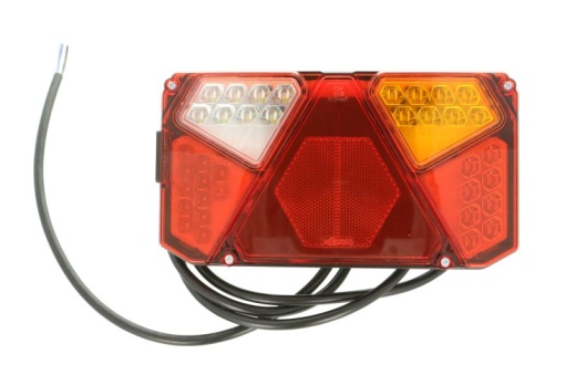 Stop spate dreapta (LED, 12/24V, cu intermitent, cu lumina de ceata, lumina de marșarier, cu lumina stop, lumini parcare, reflector)