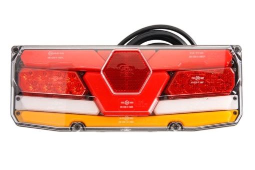 Stop spate dreapta (LED, 12/24V, cu intermitent, cu lumina de ceata, lumina de marșarier, cu lumina stop, lumini parcare, reflector, indicator dinamic)