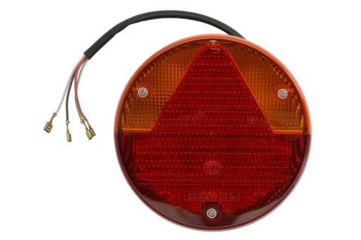 Stop spate stanga/dreapta (P21W, 12V, cu intermitent, cu lumina stop, lumini parcare, reflector triunghiular)