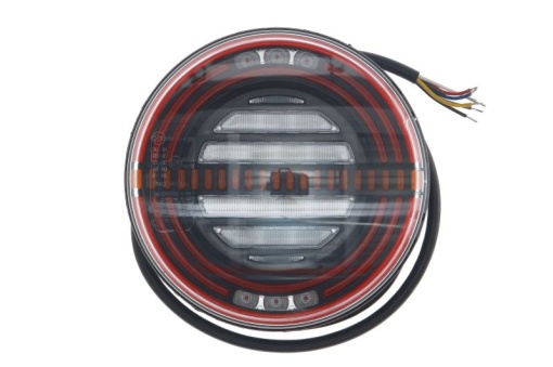 Stop spate stanga (LED, 12/24V, cu intermitent, cu far ceață, lumina de marșarier, cu stop, lumină de parcare, semnalizator dinamic, lungime cablu: 2m)