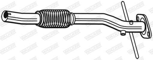 Teava esapament Fata (lungime:660mm) potrivit SUZUKI SPLASH, SWIFT III 1.3D 08.05-