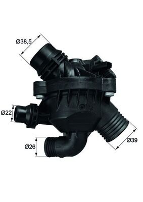 Termostat lichid racire (97°C, in carcasa) potrivit BMW X5 (E70), X6 (E71, E72) 3.0 10.06-07.14