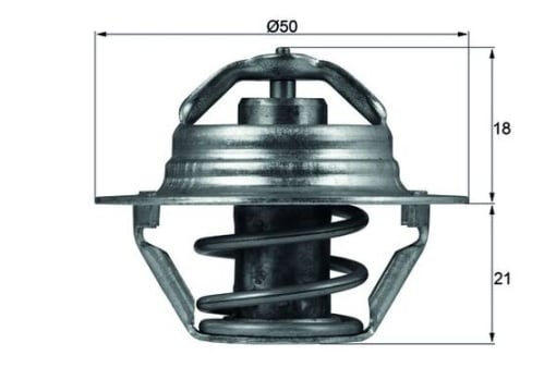 Termostat sistem racire (89°C) potrivit DACIA DUSTER, DUSTER/SUV, LOGAN, LOGAN EXPRESS, LOGAN II, LOGAN MCV, SANDERO, SOLENZA, SUPERNOVA; LADA LARGUS; NISSAN KUBISTAR, MICRA III 1.0-3.0D 06.95-