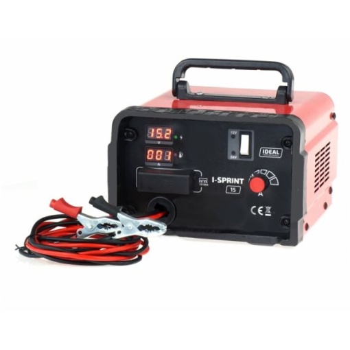 Aparat incarcat baterii auto INVER SPRINT 15, voltaj incarcare: 12/24 V IDEAL, curent incarcare: 15A, alimentare: 230V, tip baterie: WET