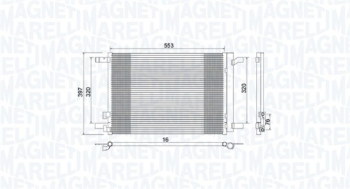 Condensator climatizare (cu uscator) potrivit AUDI A1, A1 ALLSTREET, A1 CITY CARVER, A3, Q2, Q3, TT; CUPRA ATECA, FORMENTOR, LEON, LEON SPORTSTOURER; DODGE RAM 1500; SEAT ARONA, ATECA, IBIZA V, LEON 1.0-5.7 10.08-