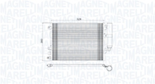Condensator climatizare (cu uscator) potrivit DACIA LOGAN, LOGAN EXPRESS, LOGAN MCV, SANDERO; RENAULT CLIO II, LOGAN I, THALIA I, THALIA II 1.0ALK-1.6LPG 09.98-