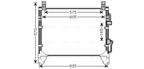 Condensator climatizare potrivit SSANGYONG REXTON / REXTON II 2.7D 08.04-
