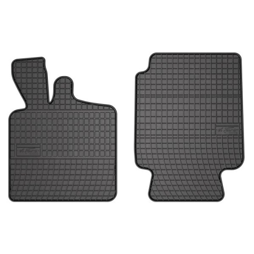 Covoras podea cauciuc FROGUM Rubber, 2 buc BASIC, set, culoare negru, potrivit SMART FORTWO 01.04-, Hatchback