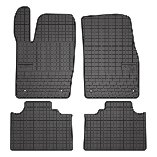 Covoras podea cauciuc FROGUM Rubber, 4 buc BASIC, fata/spate, set, culoare negru, potrivit JEEP GRAND CHEROKEE IV 11.10-, SUV
