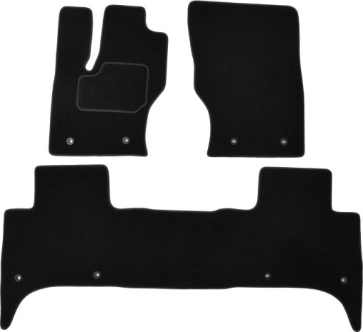 Covoras podea cauciuc MAMMOOTH Velours, 3 buc, fata/spate, set, culoare negru, potrivit LAND ROVER RANGE ROVER III 03.02-08.12, Off-road / SUV