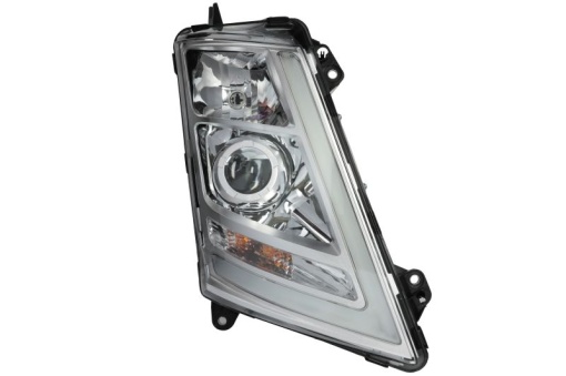Far dreapta (D1S/H1/LED/PY21W, manual, culoare insert: crom platinat, culoare indicator: transparent) potrivit VOLVO FH II 01.12-