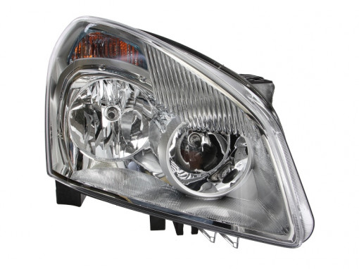 Far Dreapta (halogen, H7/H7/PY21W/W5W, electric, cu motor, bec, culoare insertie: cromat) potrivit NISSAN QASHQAI I -04.10