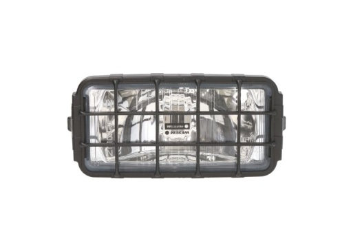 Far universal stanga/dreapta (faza lunga, H3, 12/24V, latime 182mm, inaltime 86mm, alb, plastic, negru, lungime cablu: 150mm)